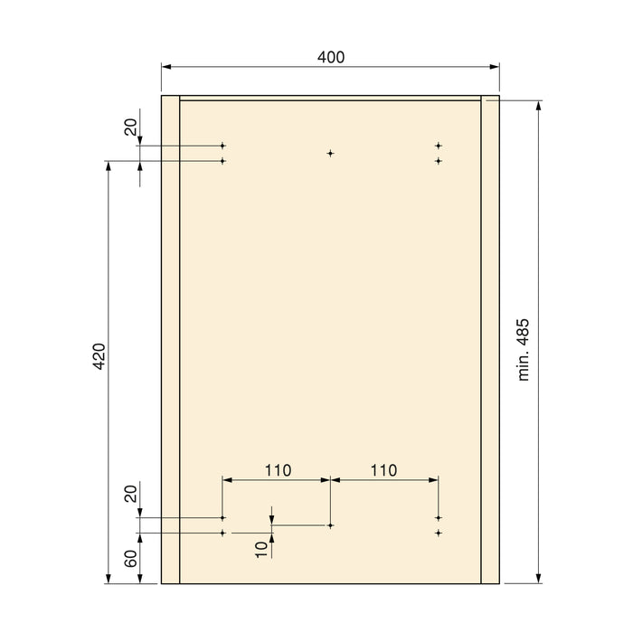 Emuca Pattumiera per differenziata Recycle 35 L da cucina, fissaggio sul fondo ed estrazione manuale, 1 un