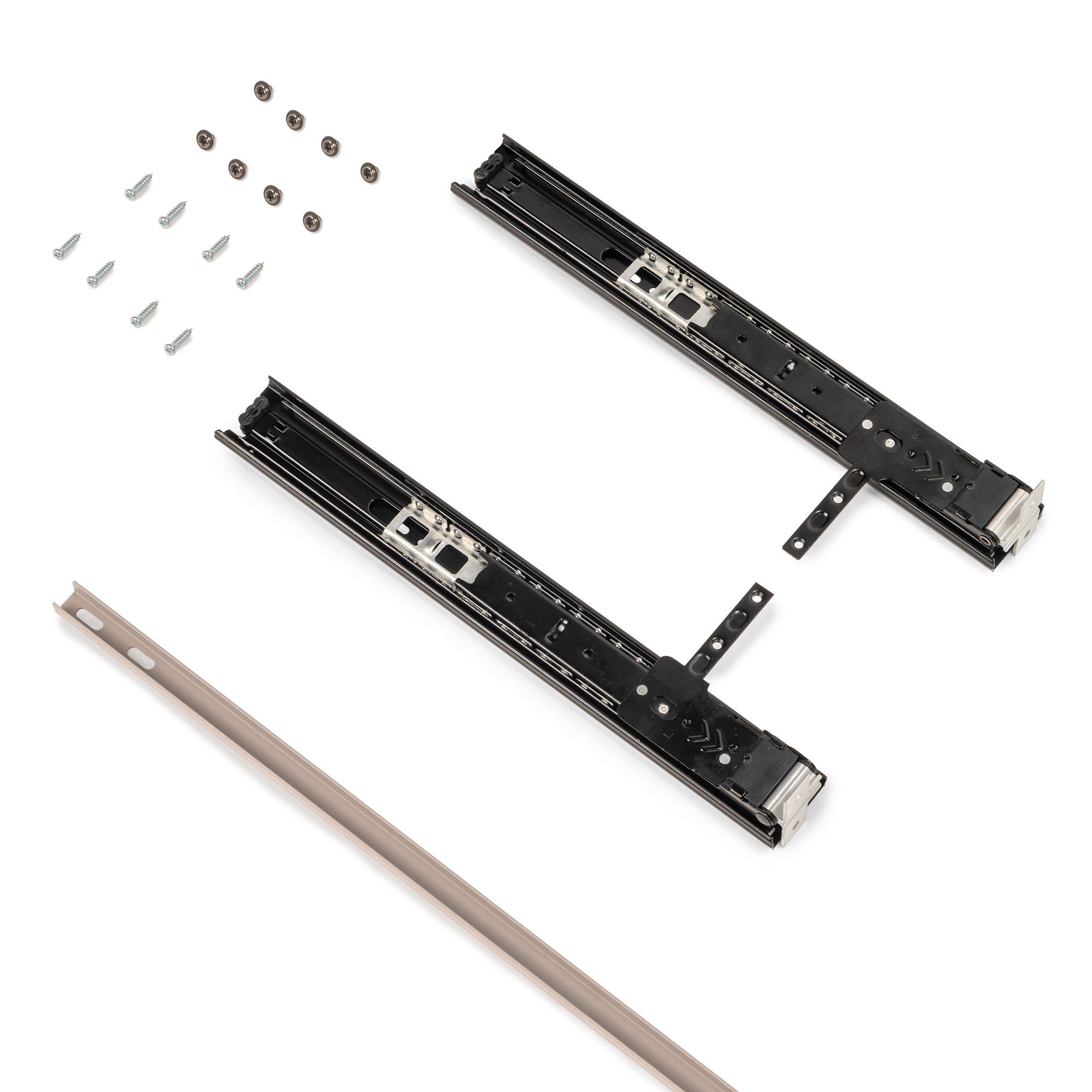 Emuca Specchio estraibile per interni di armadio, Verniciato grigio pietra, Acciaio e Tecnoplastica e Vetro, 1 un