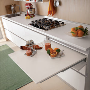 Emuca Guide per tavolo allungabile Coktail Reverse H35, Champagne anodizzato, Alluminio, 1 un