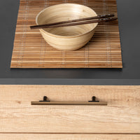 Emuca Maniglia per mobile Riad, L 168 mm, interasse 128 mm, Bronzato, Alluminio, 1 lotto di 20 unitÃ 