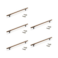 Emuca Maniglia per mobile Riad, L 232 mm, interasse 192 mm, Bronzato, Alluminio, 1 lotto di 20 unitÃ 