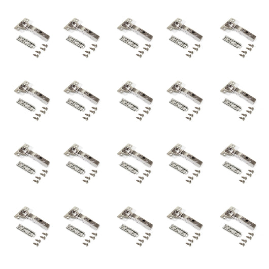 Kit cerniera collo dritto X91 con chiusura ammortizzata e basetta dritto