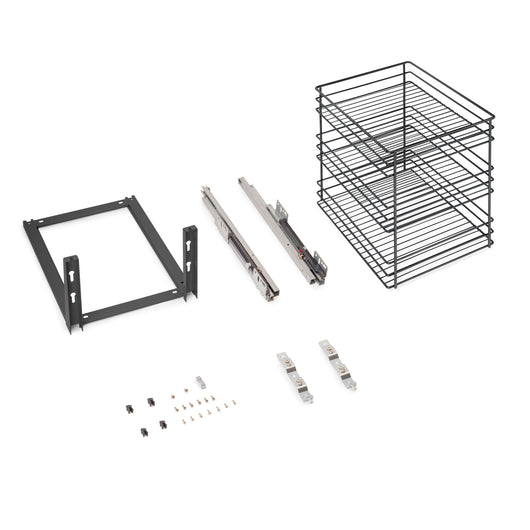 Carrello estraibile Titane con fissaggio inferiore con chiusura soft