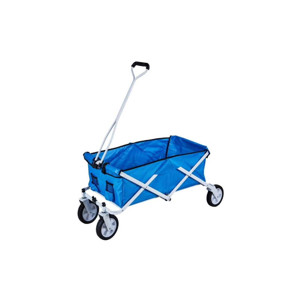 Carrello pieghevole blu in metallo con custodia mod. Adriatic
