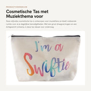 Tas da makeup portatile con specchio - Capacità grande - Design bifacciale - Peso leggero - Adatto per musicisti - Borsa per cosmetici