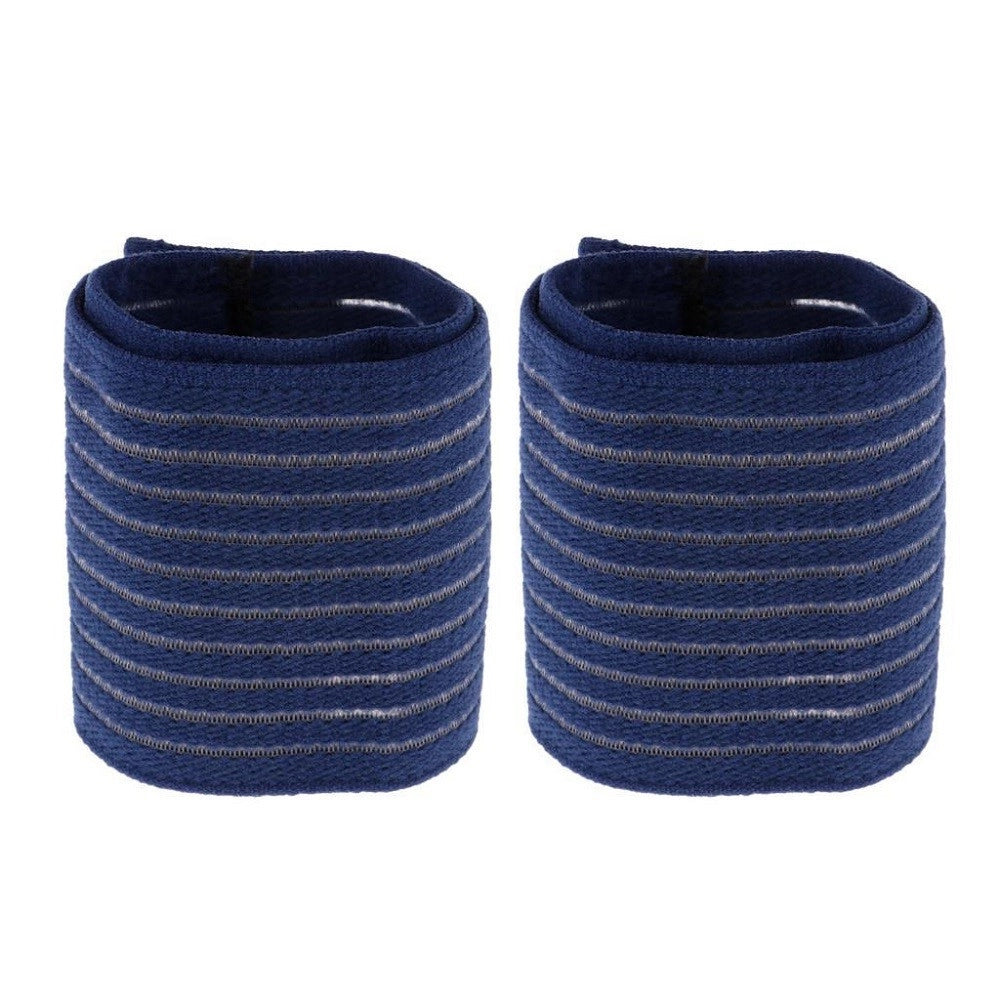 Trade Shop - Polso Benda Polsiera Fasciatura Di Supporto Polsino Elastico Accessori Blu -