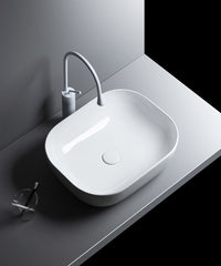 Lavabo appoggio 50 x 39,5 cm BIANCO LUCIDO