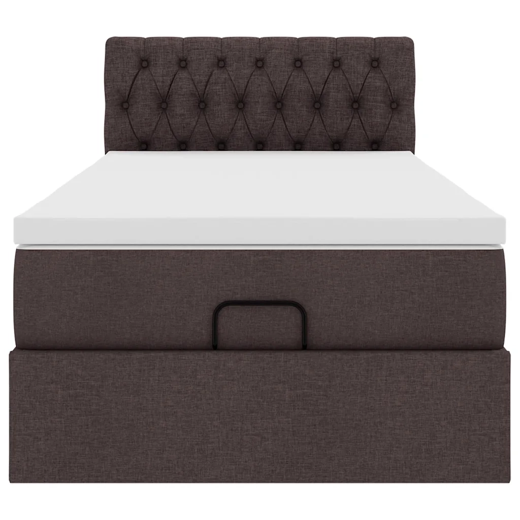 Struttura Letto Pouf con Materasso 80x200 cm in Tessuto 3312349