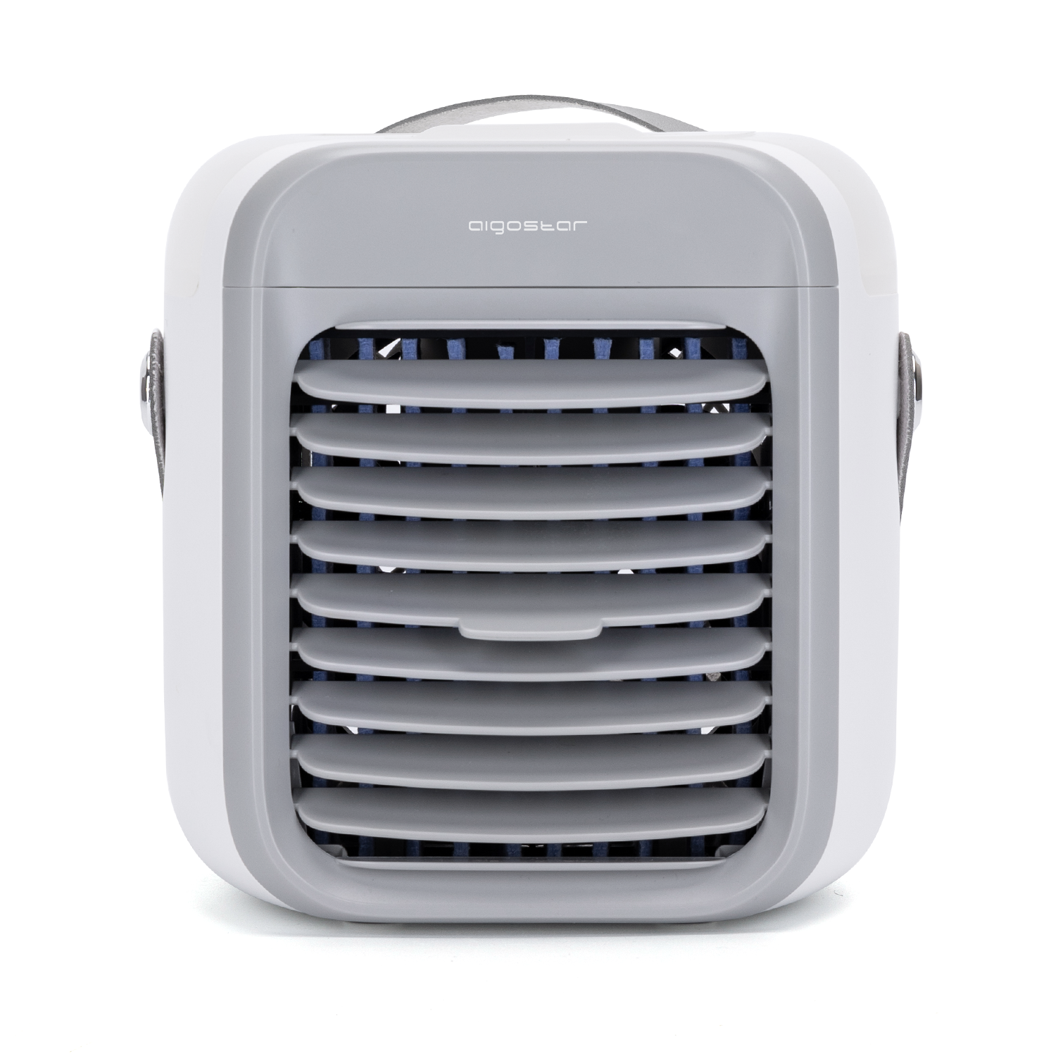 Refrigeratore ad aria portatile, 7 pollici, 9 pale, 3 velocità, 2000mah, bianco