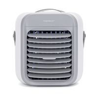 Refrigeratore ad aria portatile, 7 pollici, 9 pale, 3 velocità, 2000mah, bianco