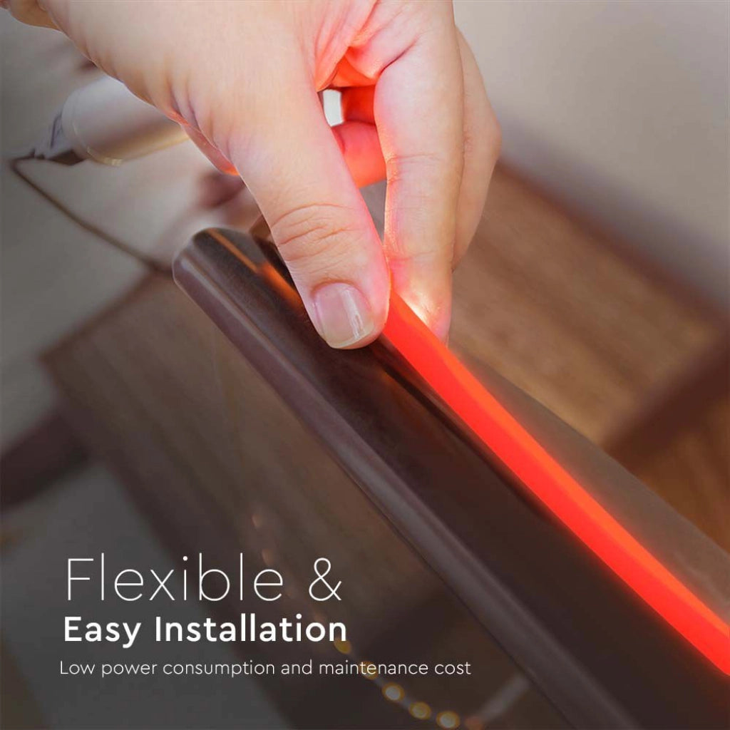 Strip LED COB-320 10W/m 5m 24V Colore Rosso IP67 10mm SKU-23141