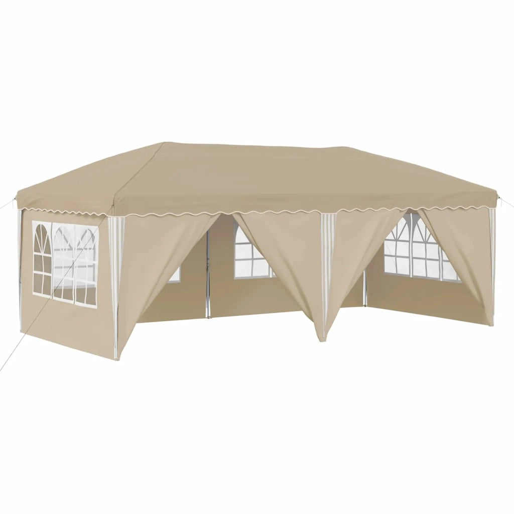 Tenda per feste a pop-up-Gazebo 575 x 288 x 245 cm Crema