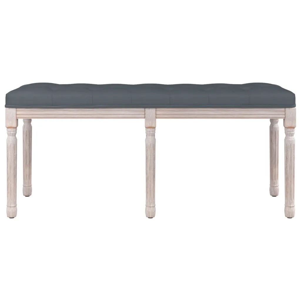 Panca Grigio Scuro 110x40x49 cm in Velluto 344454