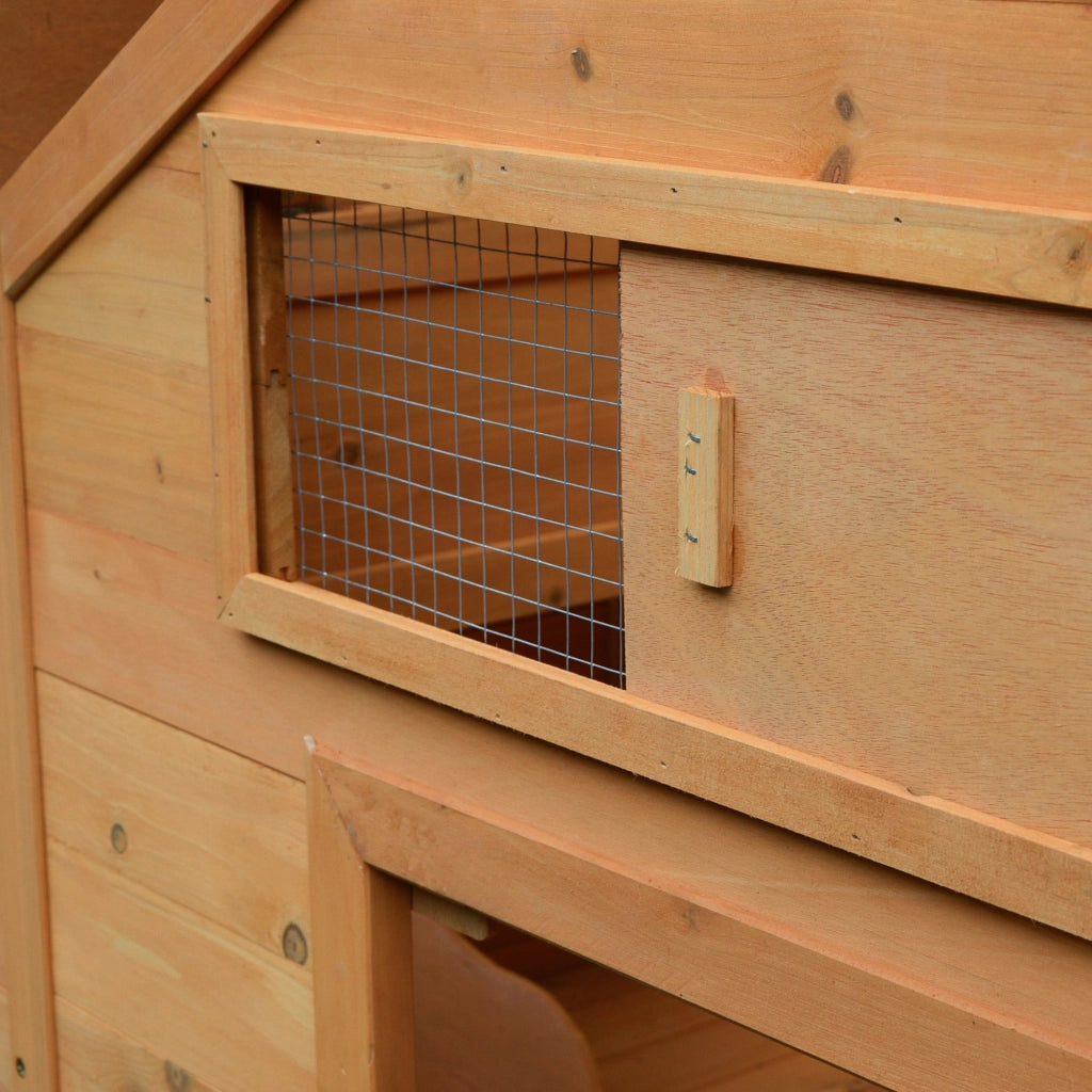 Pollaio Gabbia per Galline Impermeabile da Giardino in Legno 150x100x96.5 cm