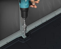 Casetta Da Giardino in Policarbonato Ultra Resistente Rubicon  303X237X235  cm Grigio Scuro