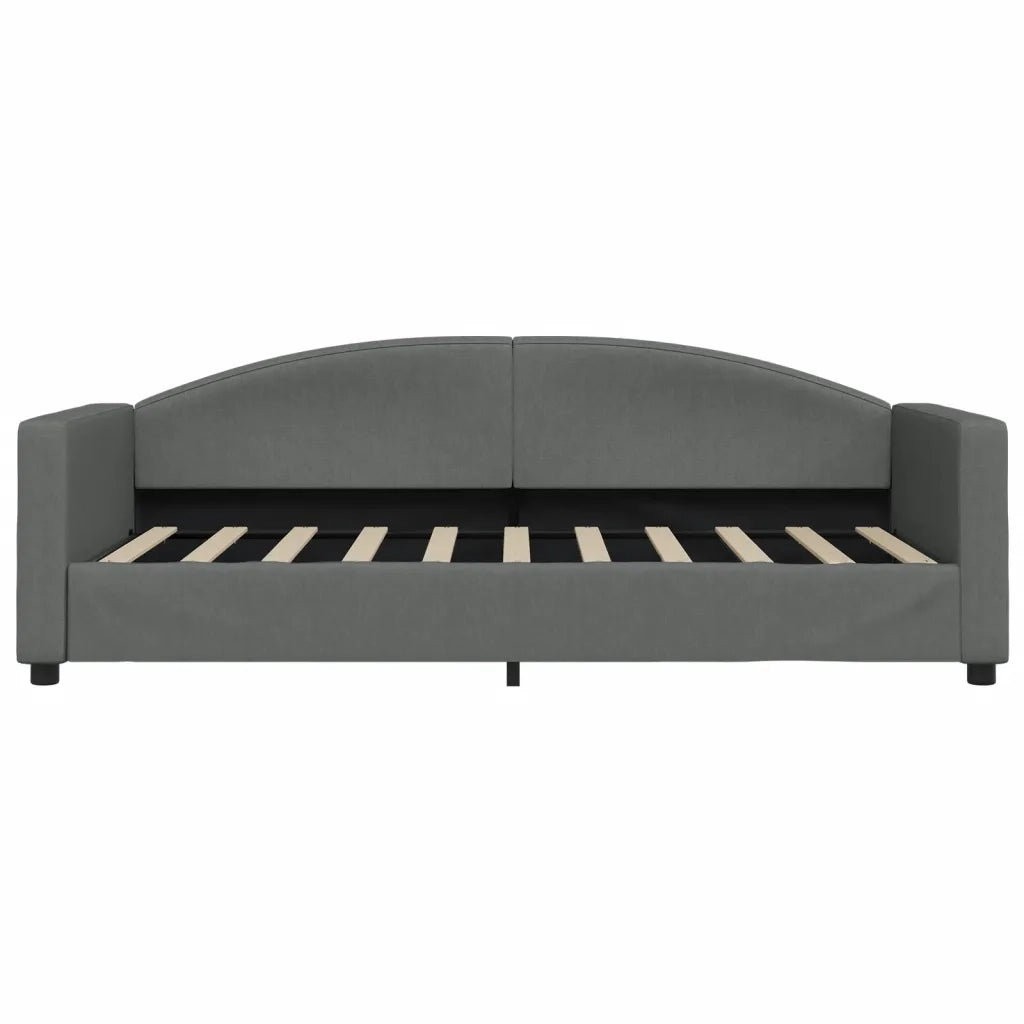 Letto singolo | Letto per adulti | Letto da Giorno Grigio Scuro 90x190 cm in Tessuto