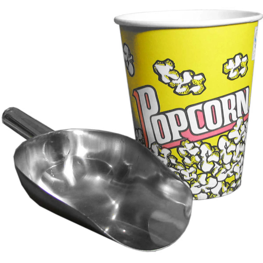 Paletta per Popcorn in Acciaio Inossidabile 25cm Professionale per Feste Eventi