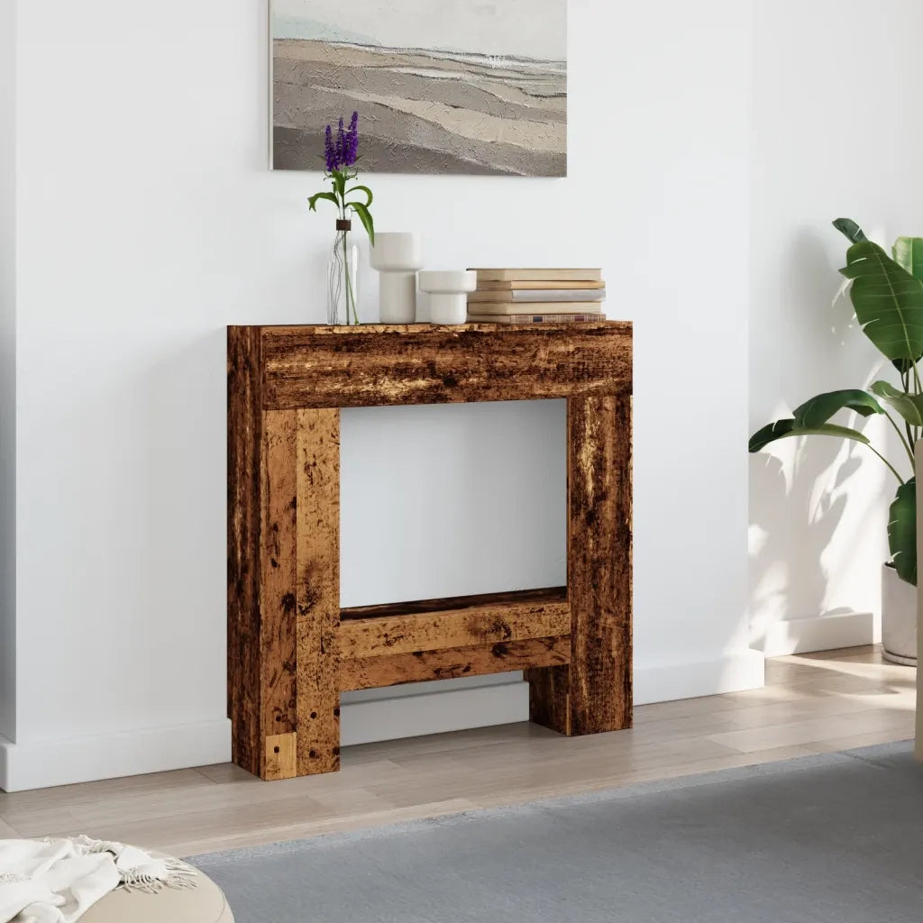Cornice per Camino Legno Antico 81x18x82 cm in Truciolato CFW8562947