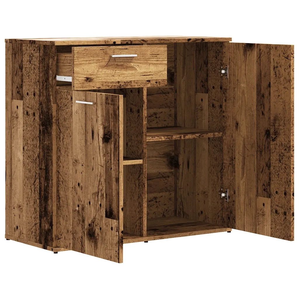 Credenza Legno Antico 80x36x75 cm in Truciolato