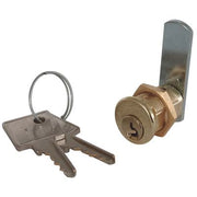SERRATURA A CILINDRO LEVA DRITTA 21 MERONI - OTTONE CROMATO F.MM 16 L.MM 25- 5 pezzi