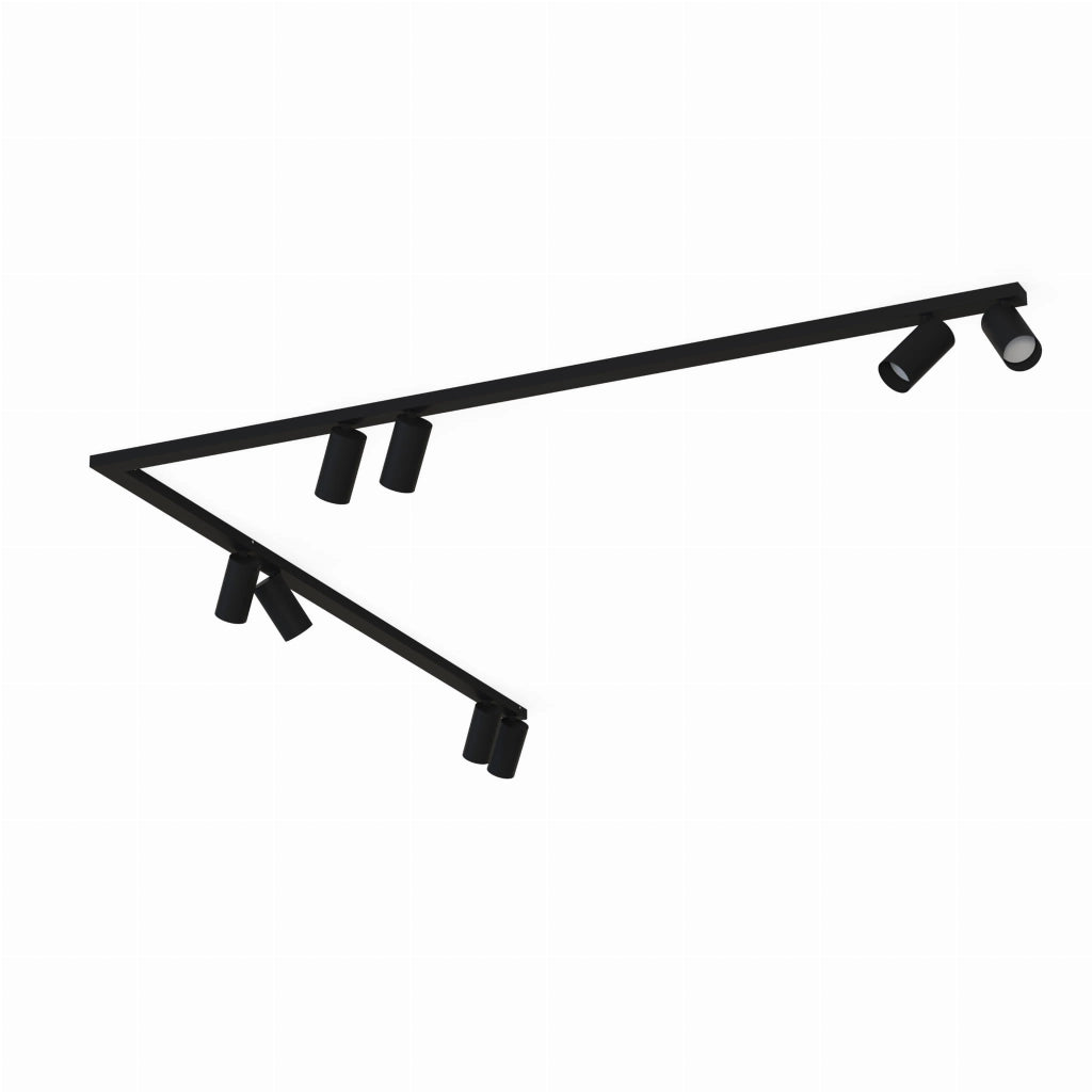 Plafoniera barra Nowodvorski Mono Corner 8xGU10 nera