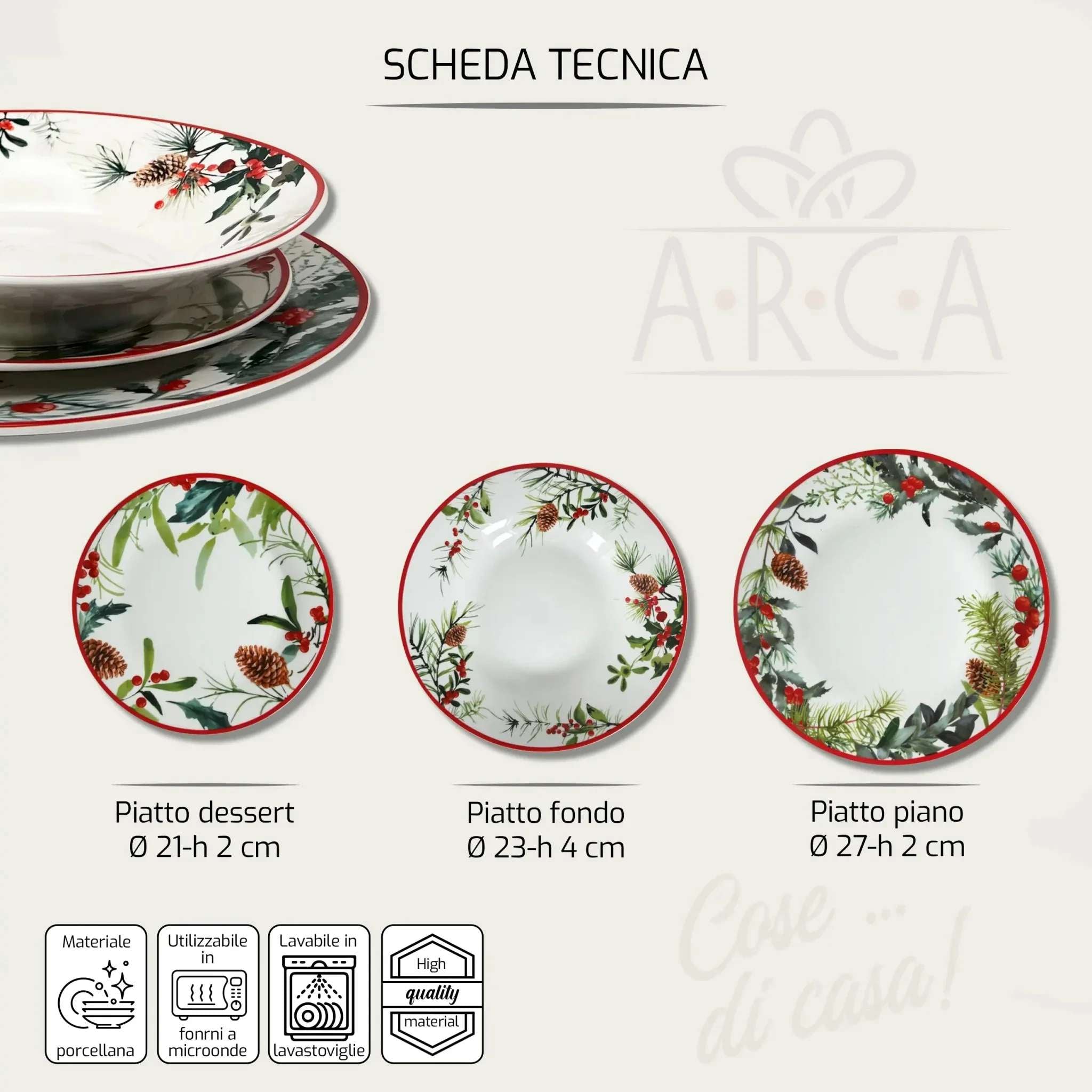 Servizio da 18 piatti Spirito Natalizio