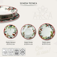 Servizio da 18 piatti Spirito Natalizio