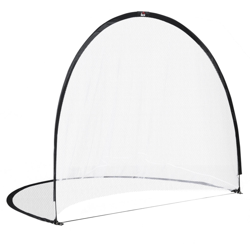 Cage da Calcio Pop Up con Sacchetto e Pali ¨C zephmum ¨C 247x203x201.5 cm Nero Bianco