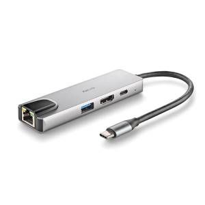 Ngs hub usb-c 4 porte rj45 hdmi usb-c usb 3.0 alluminio - WONDERDOCKSUPRA