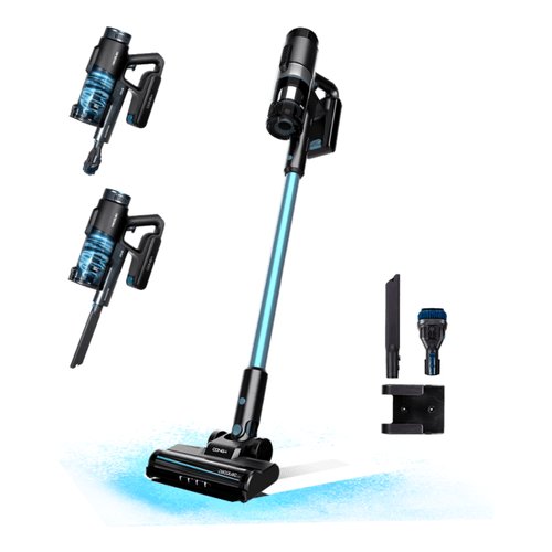 Scopa elettrica batteria conga rockstar 1500 ray pure grigio e azzurro 08422