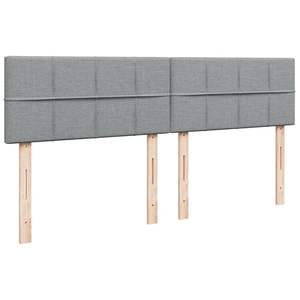 Giroletto a Molle con Materasso Grigio Chiaro180x200 cm Tessuto 3286759
