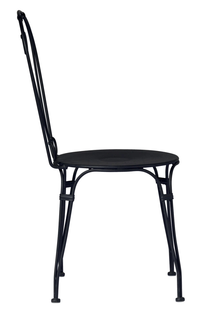 Sedia Stresa - Ferro Nero - Impilabile 1 Pz