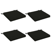 Cuscini per Sedia in 4 Pezzi SOEST 4 pz 100% Poliestere Nero 944447