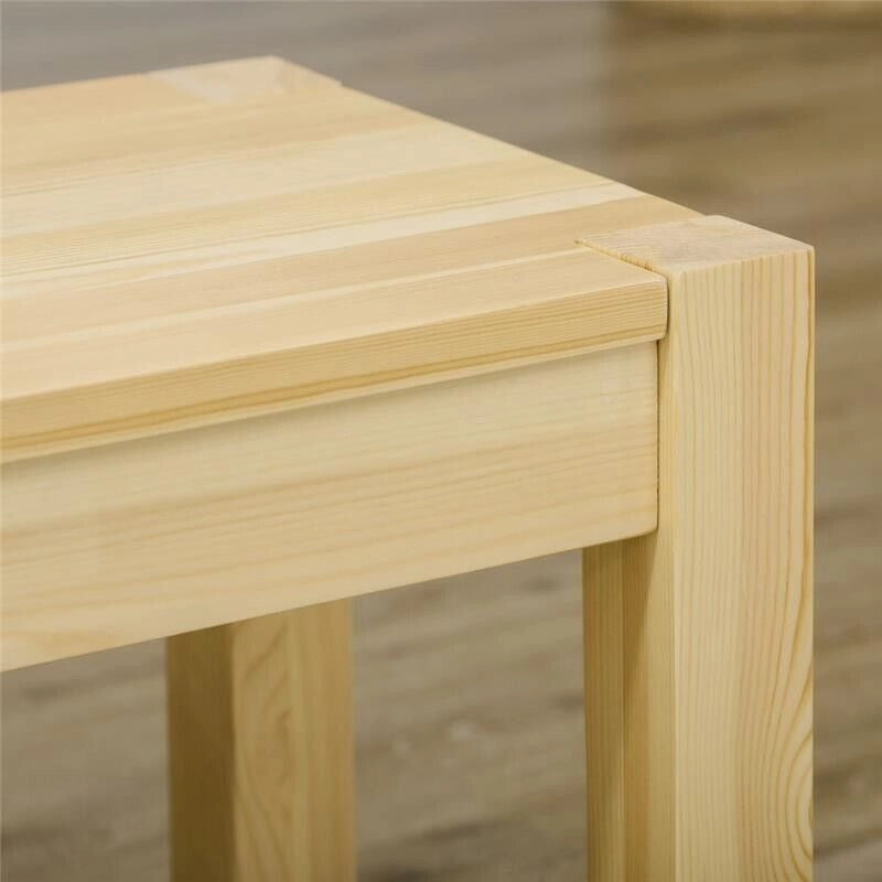 PANCA DA TAVOLO IN LEGNO DI PINO PER 3 PERSONE, 150LX33X45 CM, COLOR LEGNO