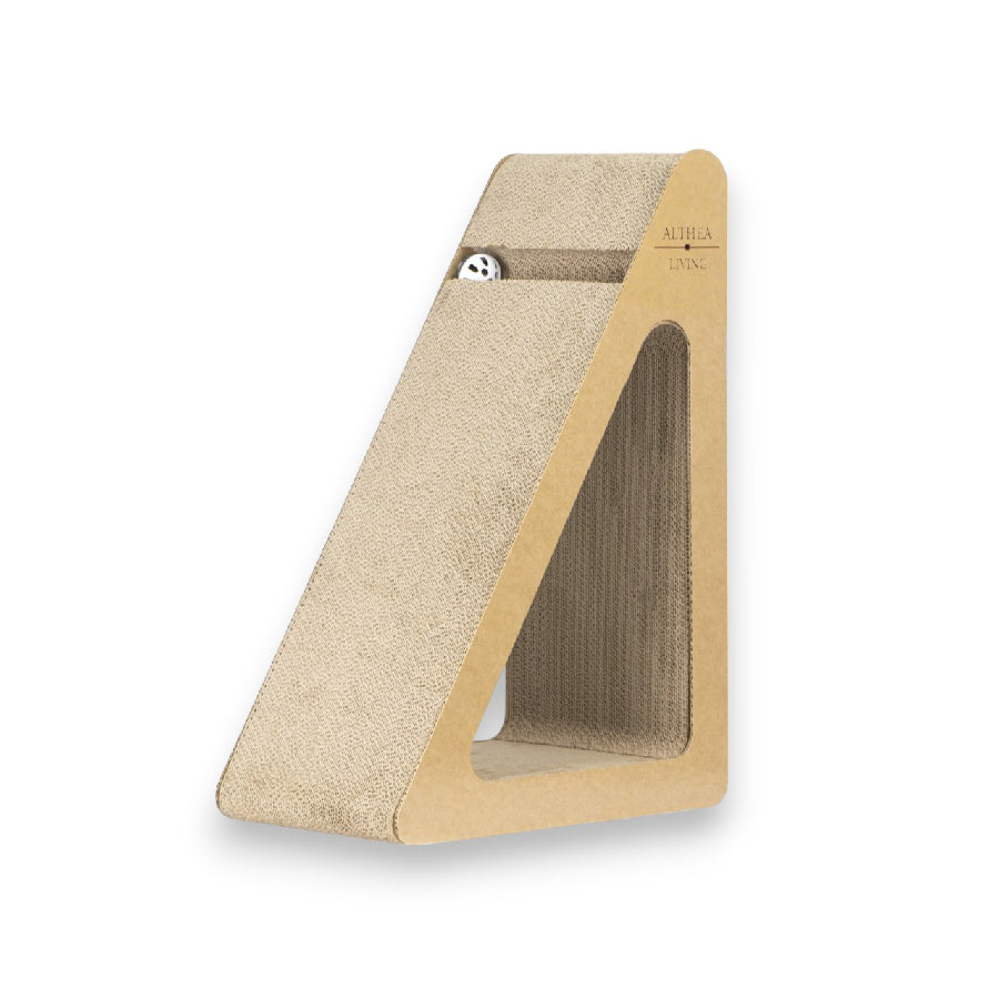 Tiragraffi per gatti ROMPEOLAS triangolare verticale con 6 superfici di graffiatura 62 x 43 x 26,5 cm