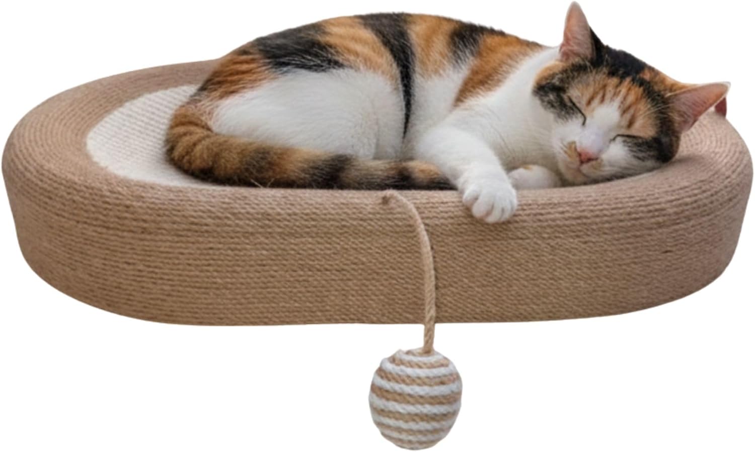 Tiragraffi ISLA per gatti a forma di ciotola 2 in 1 in sisal 43 x 43 x 13 cm
