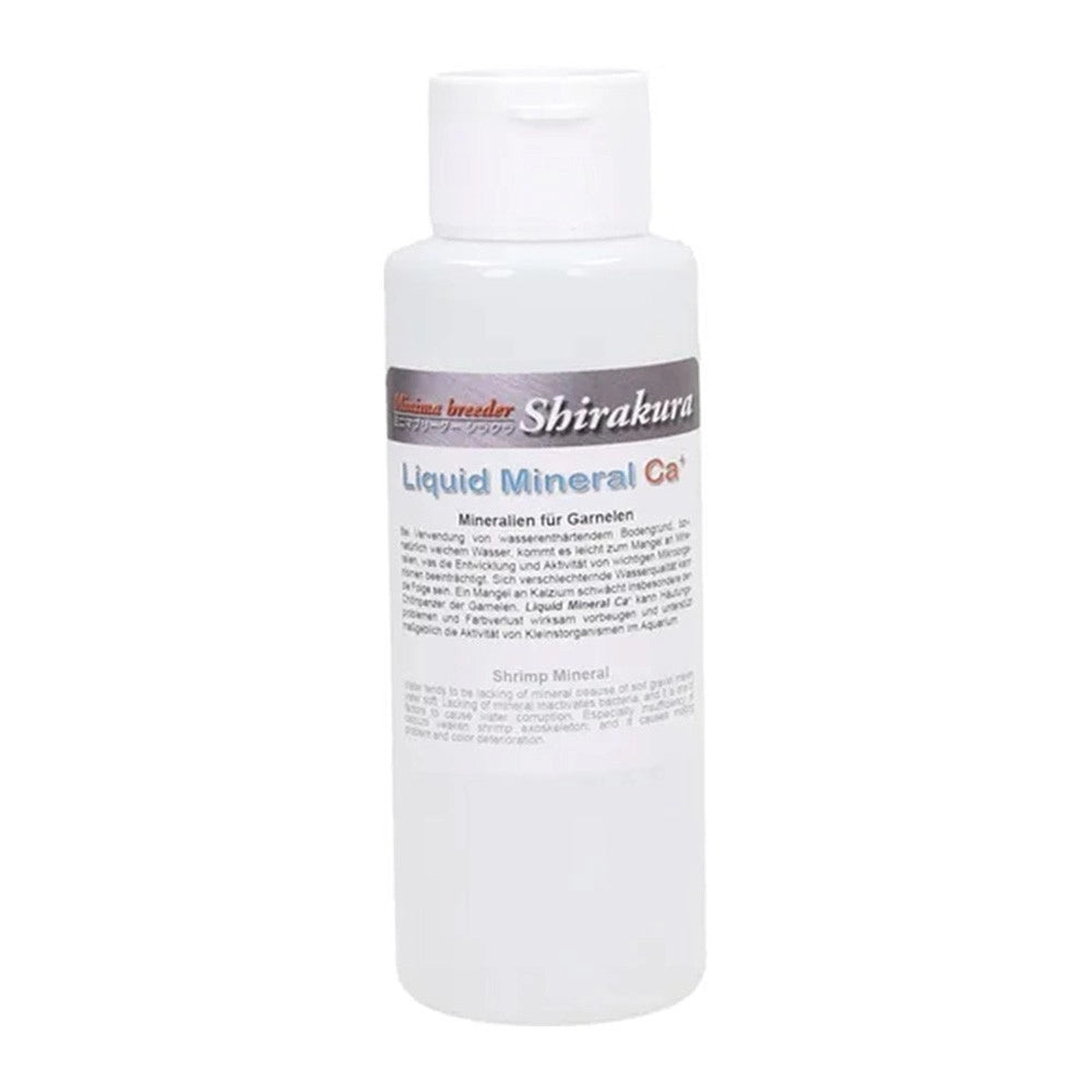 Shirakura Liquid Mineral Ca+  100ml -  miscela di sostanze utili per migliorare la salute ed esaltare i colori dei gamberetti