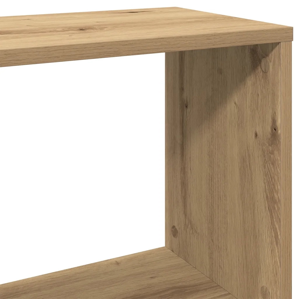 Libreria-Scaffale per Libri-Mobile di Stoccaggio Rovere Artigianale 80x24x96 cm Legno Multistrato