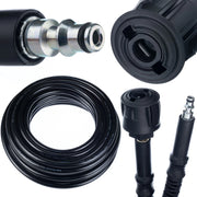 Tubo Alta Pressione 15m QC Lavor – Click Connect, Nylon, PVC | Max 200 Bar, 60°C | Compatibile con Idropulitrici Lavor