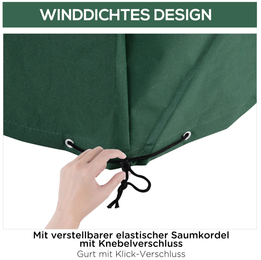 Copertura protettiva verde 600D Oxford 135x135x75 cm