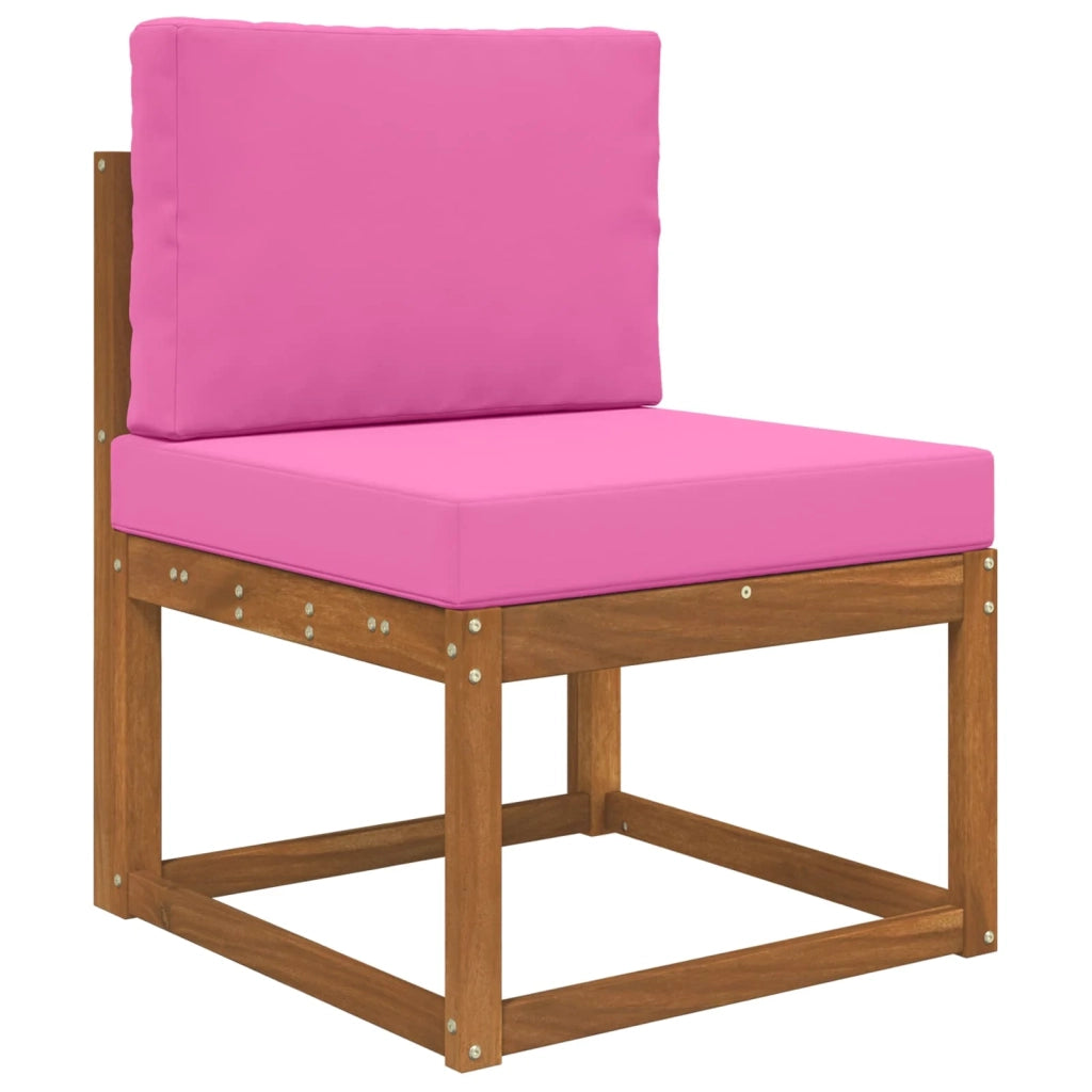 Cuscino per divano da esterno 2 pcs Rosa Poliestere