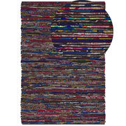 Tappeto Cotone Multicolore Scuro 160 x 230 cm Rettangolare Fatto a Mano Boho Eclettico