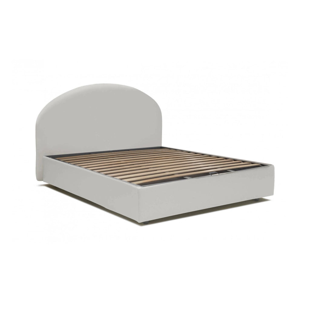 Letto Matrimoniale Augite, Letto Matrimoniale Contenitore Made in Italy, Bianco