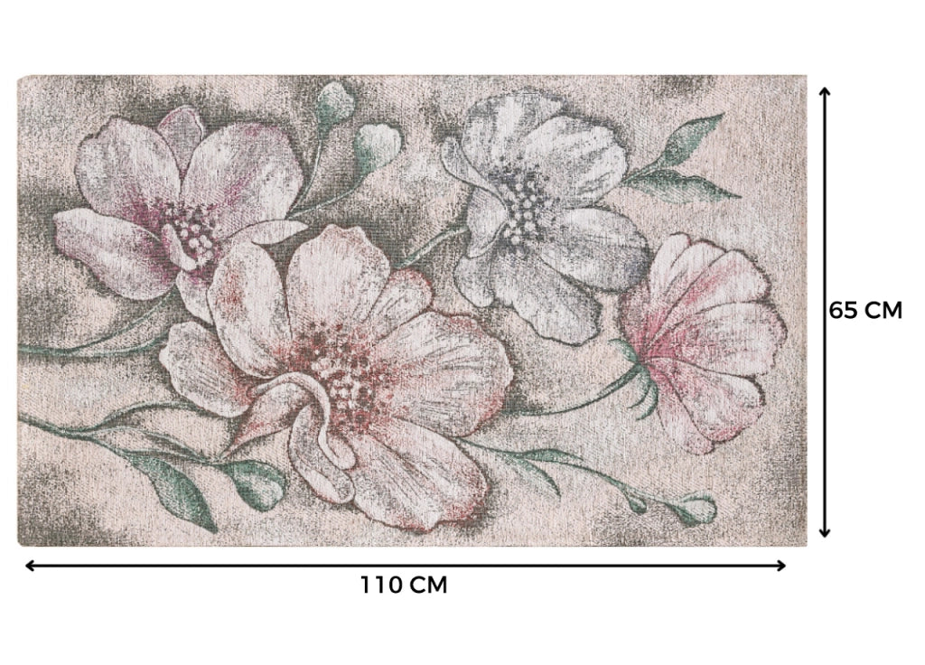 Tappeto Salotto Velour Antiscivolo Disegno Asturia By Suardi - 65x110(2Tappeti) - Multicolor