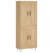 Credenza | Madia | Buffet da pranzo | Armadio da pranzo Rovere Sonoma 69,5x34x180 cm in Legno Multistrato