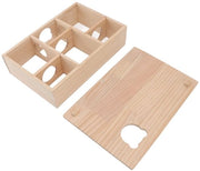 Casa per Hamster in Legno con Tunnel di Gioco - 6 Camere e Tetto Mobili - Ideale per Animali Domestici - Scopri e Vivi