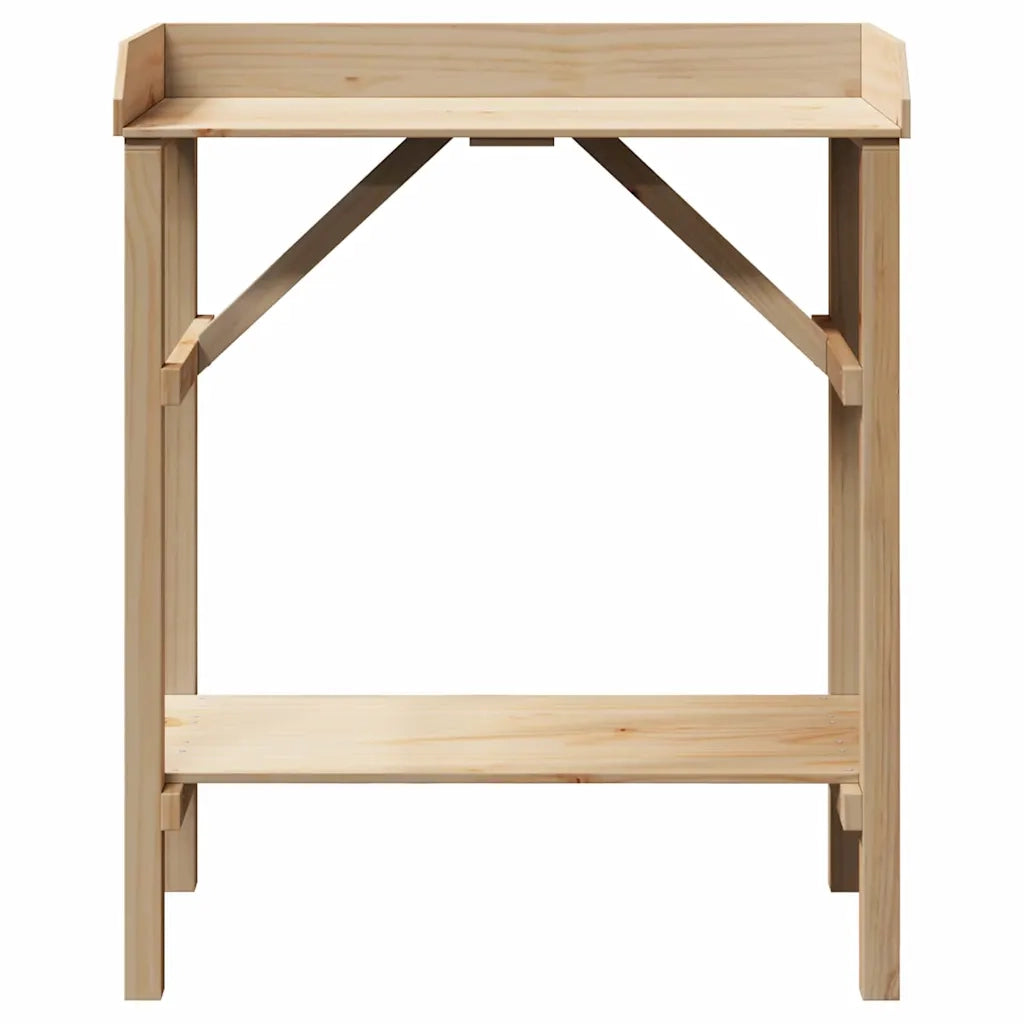 Tavolo da rinvaso Naturale 75 x 40 x 90 cm Legno di Pino Solido CFW7086553