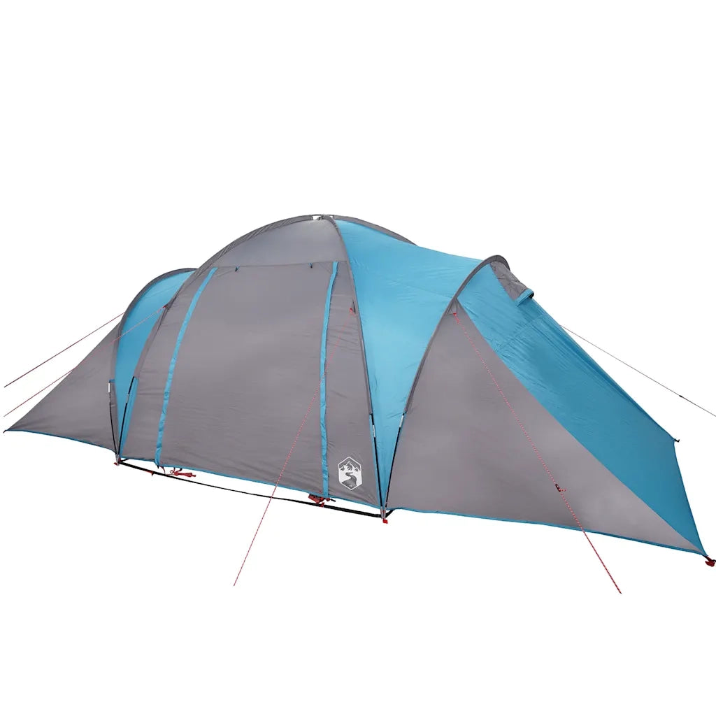 Tenda da Campeggio a Cupola per 4 Persone-Tenda per Escursionismo Blu Impermeabile 712868