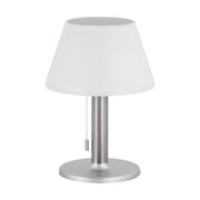 Lampada da tavolo solare LED 2W 4000K IP44 cromata