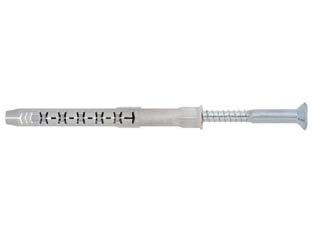 TASSELLO PROLUNGATO PREMONTATO IN NYLON CON VITE ZINCATA BIANCA FM-X5- - ø mm.10x100 vite T40ø mm.7x105 spes.fissag.mm.30 - 50 pezzi FRIULSIDER